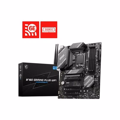 Placa Base MSI B760 Gaming Plus WiFi Socket LGA 1700 con WiFi 6E, DDR5 y Conectividad 2.5G Ethernet